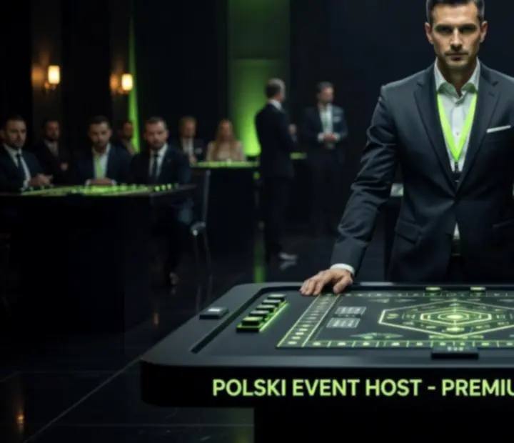 Profesjonalny prowadzący Velokragosta obsługujący format stołowy